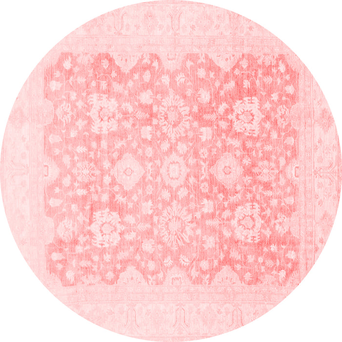 Machine Washable Oriental Red Traditional Rug, wshabs793red