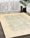 Machine Washable Abstract Gold Rug in a Family Room, wshabs793
