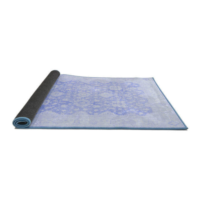 Sideview of Oriental Blue Traditional Rug, abs793blu