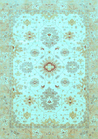 Oriental Light Blue Traditional Rug, abs794lblu