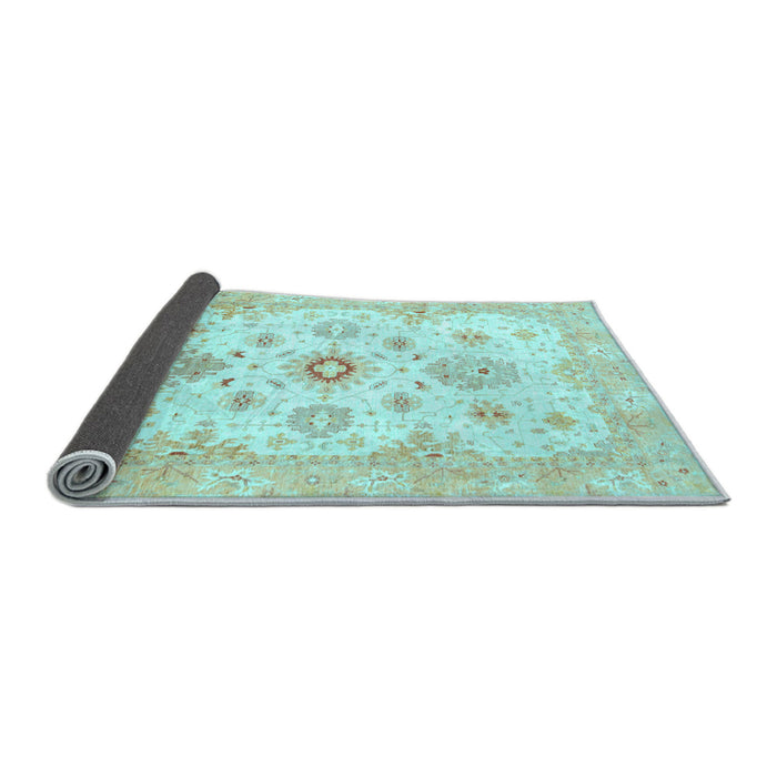 Sideview of Oriental Light Blue Traditional Rug, abs794lblu