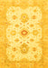 Oriental Yellow Traditional Rug, abs794yw