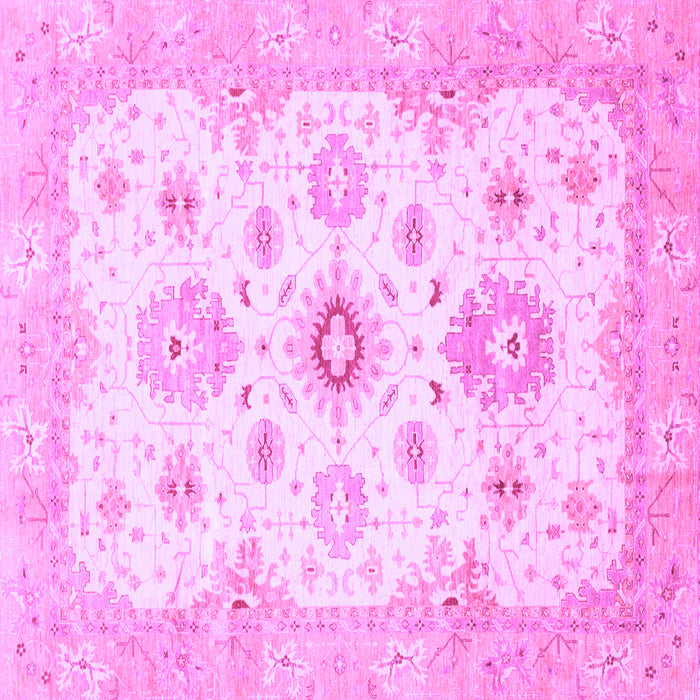 Square Oriental Purple Traditional Rug, abs794pur