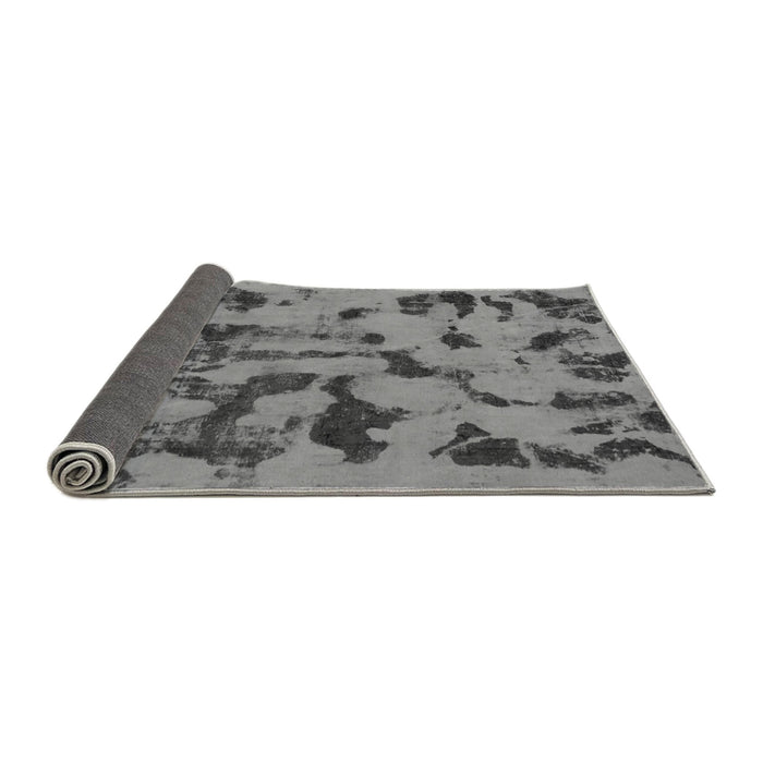 Sideview of Abstract Gray Modern Rug, abs795gry