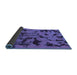 Sideview of Abstract Blue Modern Rug, abs795blu