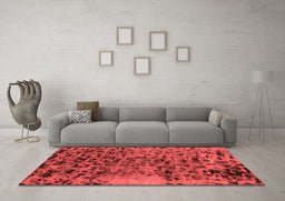 Bohemian Red Washable Rugs