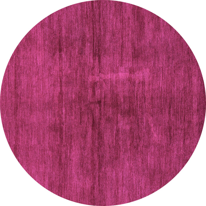 Round Machine Washable Abstract Purple Modern Area Rugs, wshabs797pur