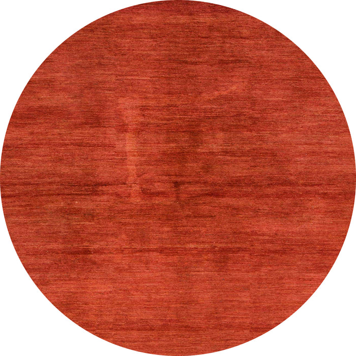 Round Abstract Red Modern Rug, abs797