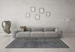 Machine Washable Abstract Gray Modern Rug in a Living Room,, wshabs797gry