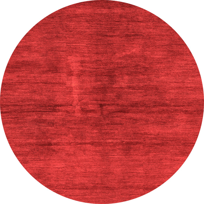 Round Abstract Orange Modern Rug, abs797org