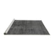 Sideview of Machine Washable Abstract Gray Modern Rug, wshabs797gry