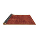 Sideview of Abstract Brown Modern Rug, abs797brn