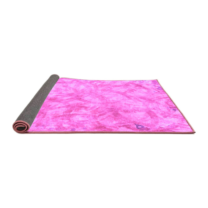 Sideview of Abstract Purple Modern Rug, abs798pur