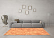 Machine Washable Abstract Brown Modern Rug in a Living Room,, wshabs798brn