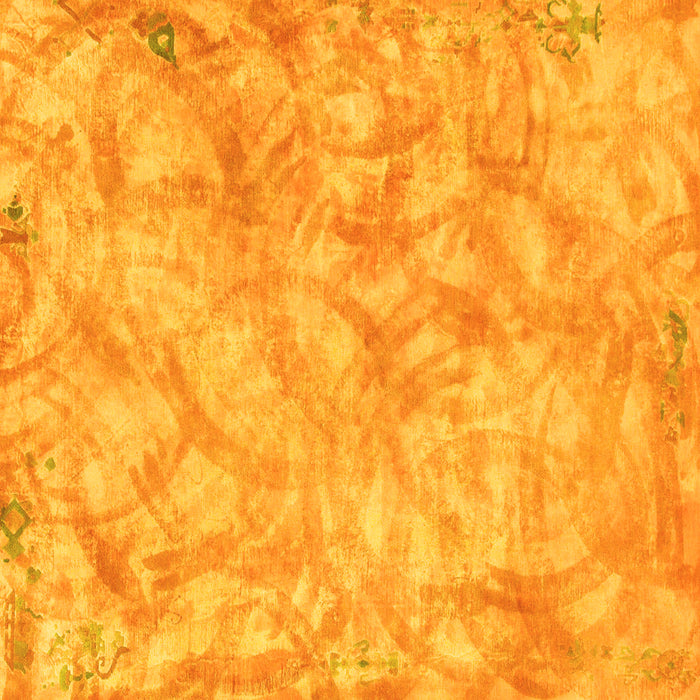 Square Machine Washable Abstract Yellow Modern Rug, wshabs798yw