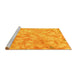 Sideview of Machine Washable Abstract Yellow Modern Rug, wshabs798yw