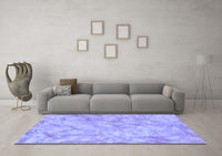 Machine Washable Abstract Blue Modern Rug, wshabs798blu