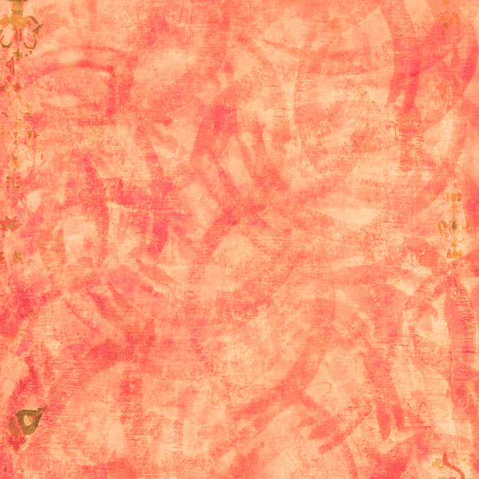 Machine Washable Abstract Orange Modern Area Rugs, wshabs798org