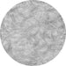 Round Abstract Gray Modern Rug, abs798gry