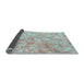 Sideview of Abstract Light Blue Modern Rug, abs798lblu