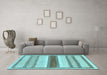 Machine Washable Abstract Light Blue Modern Rug in a Living Room, wshabs799lblu