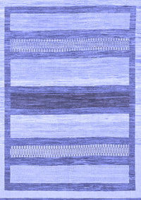 Abstract Blue Modern Rug, abs799blu