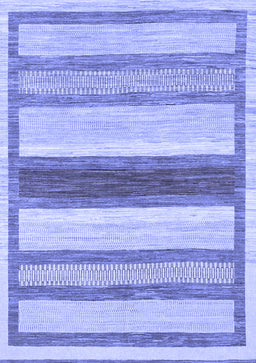 Abstract Blue Modern Rug, abs799blu