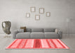 Modern Red Washable Rugs