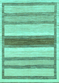 Abstract Turquoise Modern Rug, abs799turq