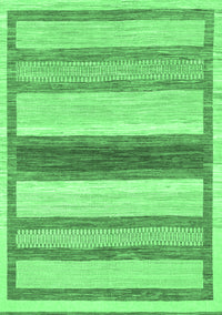 Abstract Emerald Green Modern Rug, abs799emgrn