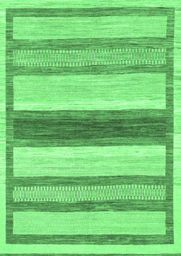 Abstract Emerald Green Modern Rug, abs799emgrn