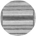 Round Machine Washable Abstract Gray Modern Rug, wshabs799gry