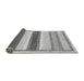 Sideview of Abstract Gray Modern Rug, abs799gry