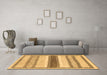 Machine Washable Abstract Brown Modern Rug in a Living Room,, wshabs799brn