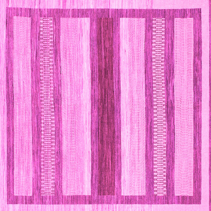 Square Machine Washable Abstract Pink Modern Rug, wshabs799pnk