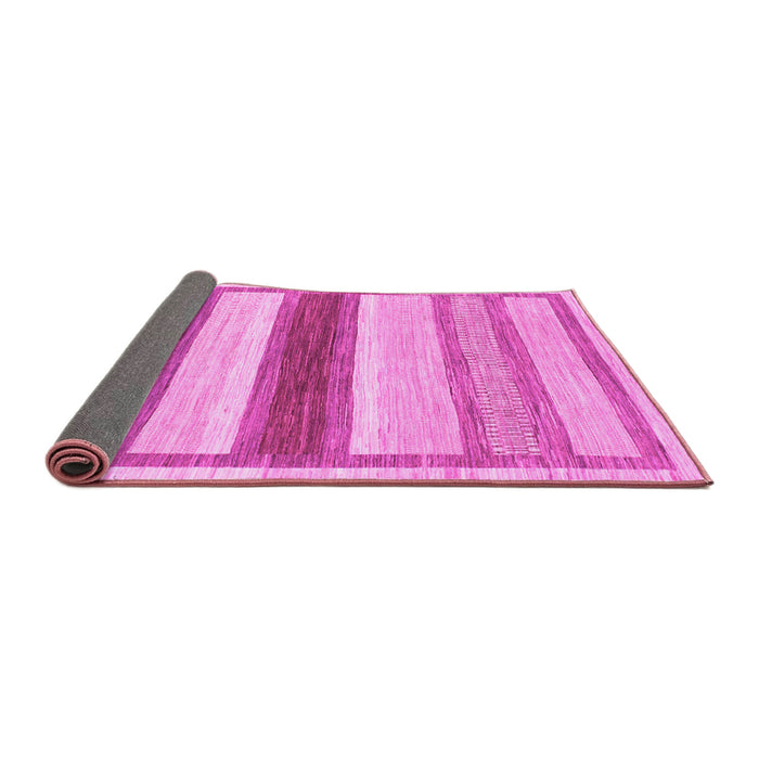 Sideview of Abstract Pink Modern Rug, abs799pnk