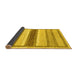 Sideview of Abstract Yellow Modern Rug, abs799yw