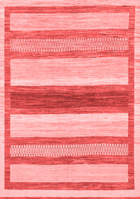 Abstract Red Modern Rug, abs799red