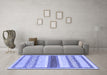 Machine Washable Abstract Blue Modern Rug in a Living Room, wshabs799blu