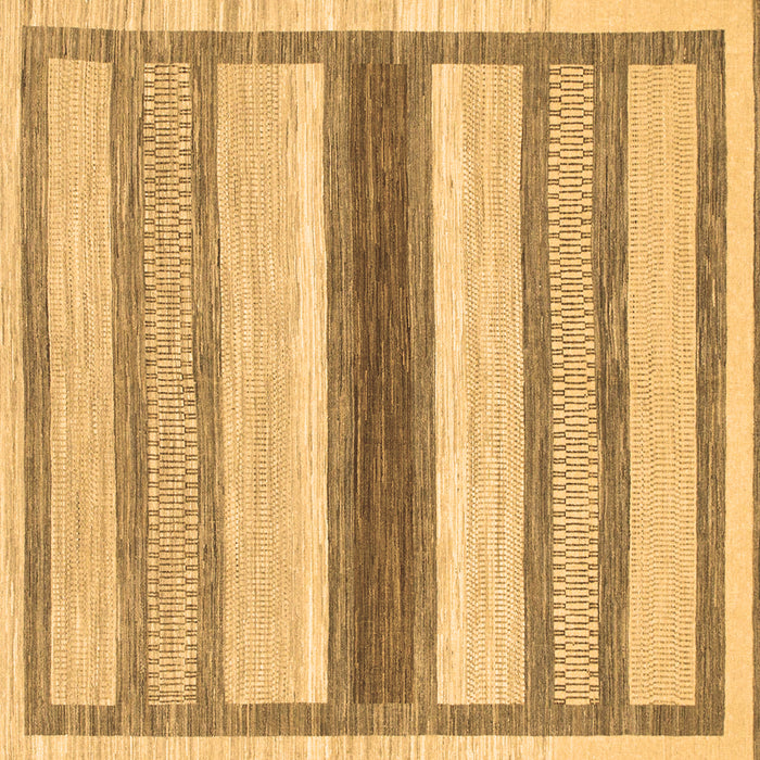 Square Abstract Brown Modern Rug, abs799brn