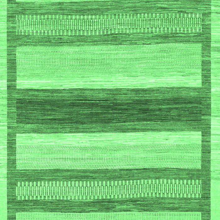 Machine Washable Abstract Emerald Green Modern Area Rugs, wshabs799emgrn