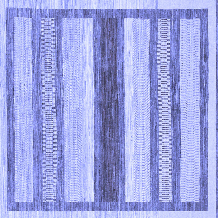 Square Machine Washable Abstract Blue Modern Rug, wshabs799blu