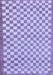 Machine Washable Checkered Blue Modern Rug, wshabs79blu