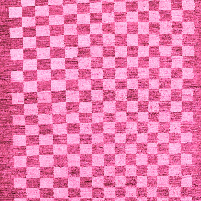 Checkered Pink Modern Rug, abs79pnk