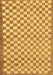 Machine Washable Checkered Brown Modern Rug, wshabs79brn