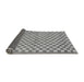 Sideview of Checkered Gray Modern Rug, abs79gry