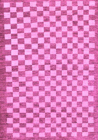 Checkered Purple Modern Rug, abs79pur