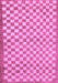 Checkered Purple Modern Rug, abs79pur