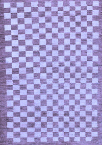 Checkered Blue Modern Rug, abs79blu