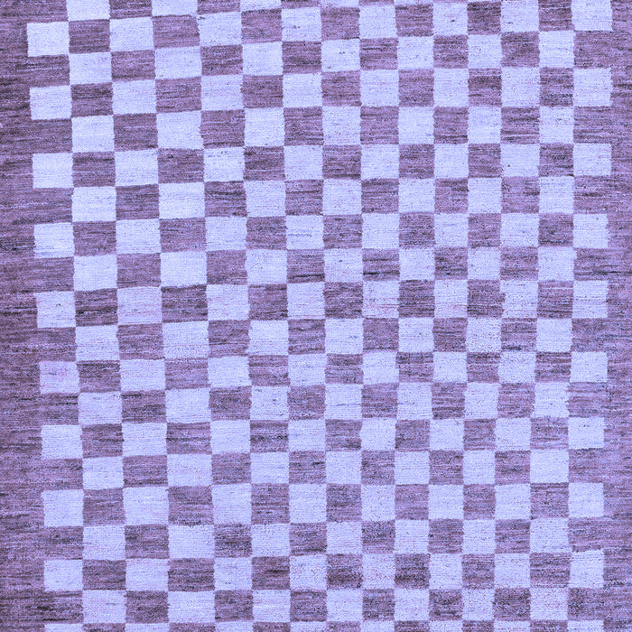 Checkered Blue Modern Rug, abs79blu